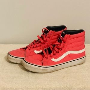 Spring vans, high top pink